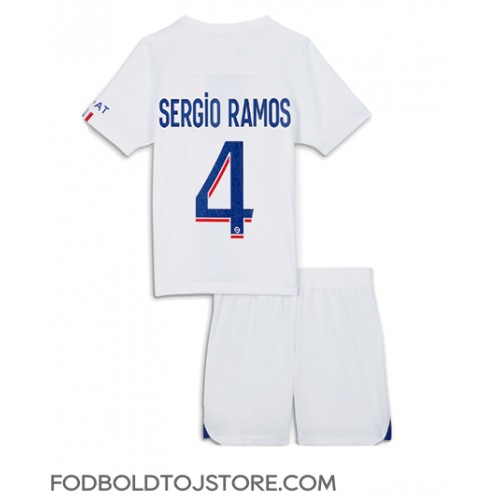 Paris Saint-Germain Sergio Ramos #4 Tredje sæt Børn 2022-23 Kortærmet (+ Korte bukser)